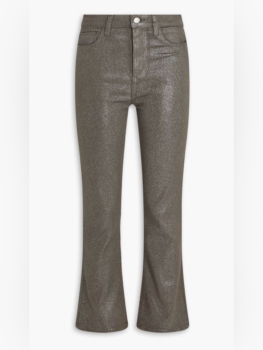 PAIGE Claudine Metallic Shimmer Bootcut Jeans Size 28